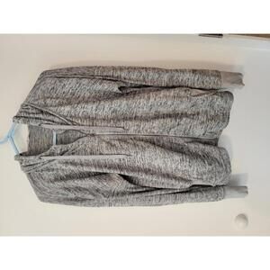 Athleta Gray Zip-Up Hoodie Sweatshirt